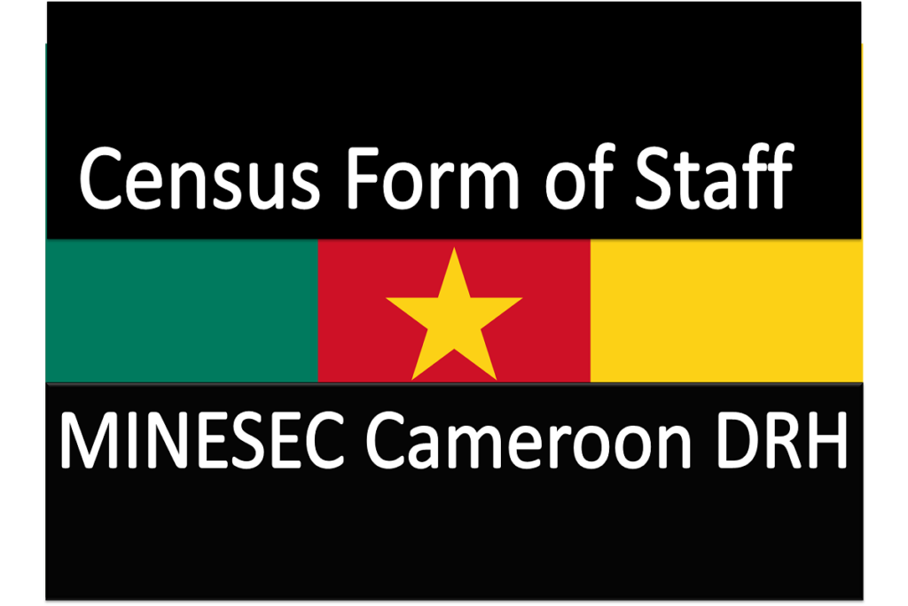 Census Form of Staff of MINESEC Cameroon DRH